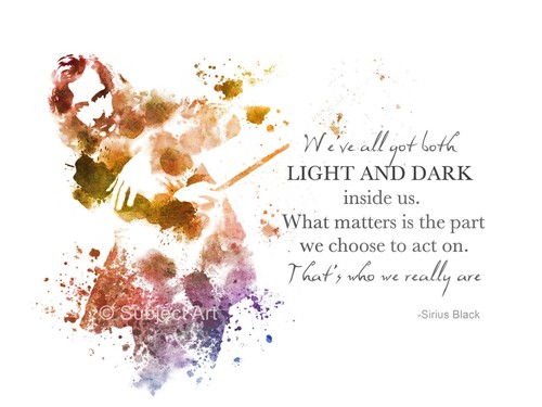 Art print sirius black quote - print,